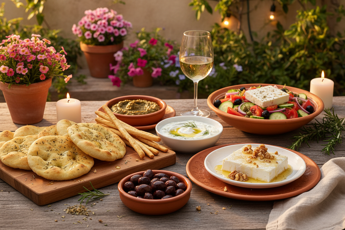 Die perfekte griechische Meze-Platte: So beeindruckst du deine Gäste mit mediterranen Köstlichkeiten