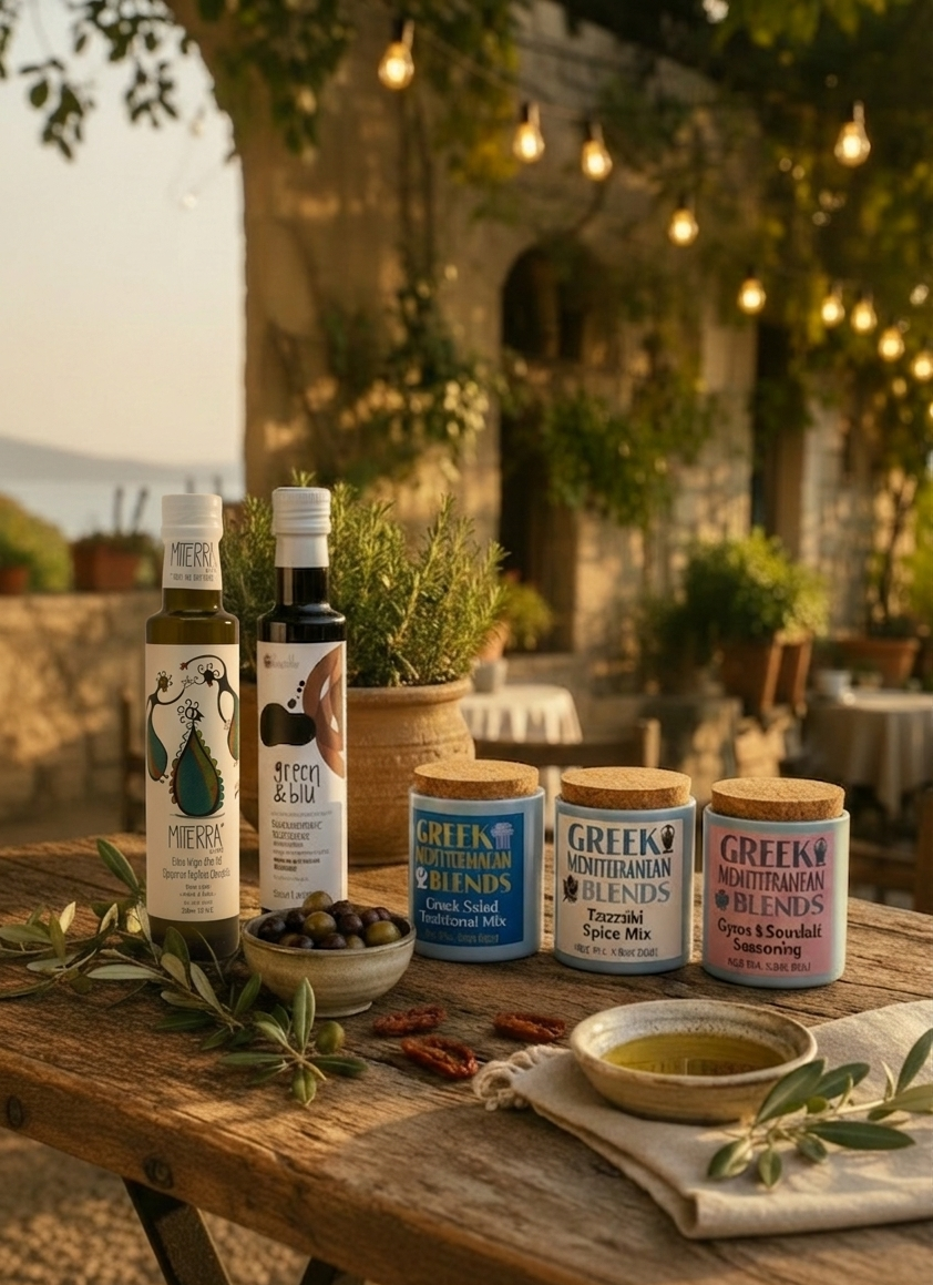 Grischischer Grillabend Griechischer Z´Tzatziki Souvlaki Gewürz Gyros Gewürz Balsamico eEssig
