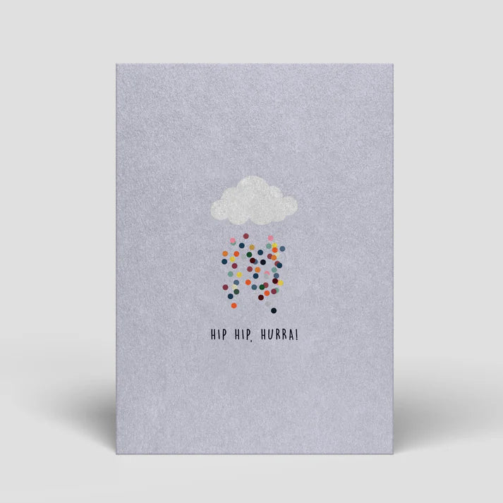 Grußkarte Geburtstag Konfetti