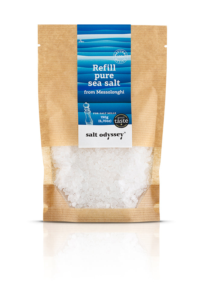 SALT ODYSSEY – REINES MEERSALZ GROB NACHFÜLL-PACKUNG 190G