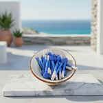 Keramik-Honiglöffel Blau – Mediterrane Gruppenaufnahme