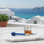 Keramik-Honiglöffel Blau – Mediterrane Einzelaufnahme