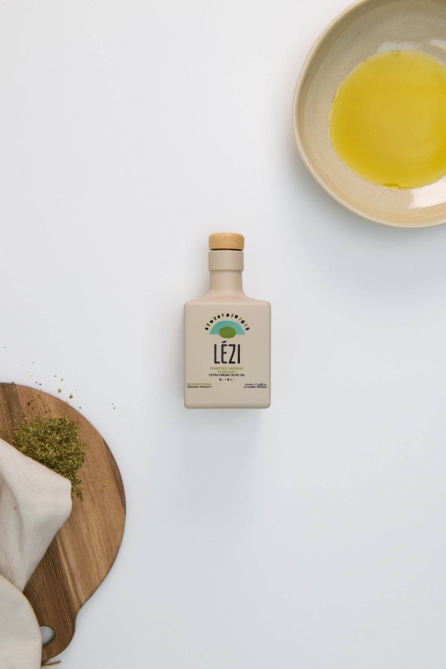 LÉZI Bio Olivenöl Set 100 ml – Glas & Nachfüller