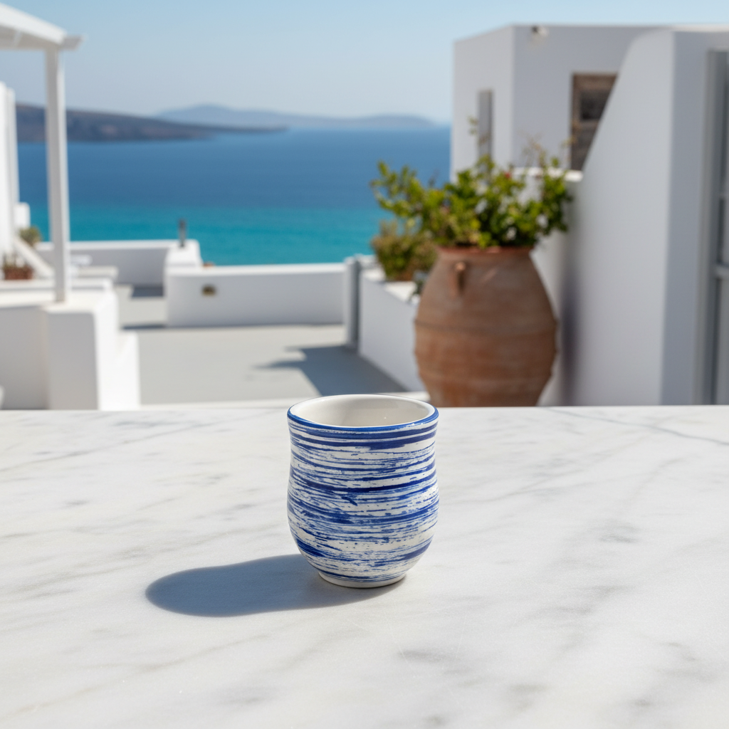 MINIGLAS „DEEP BLUE" – Mediterran