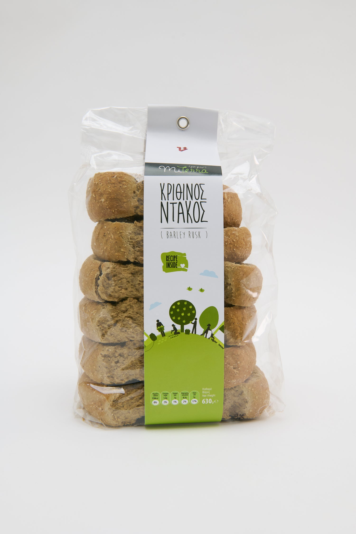 MITERRA Griechisch Kretischer Gerstenbrötchen Zwieback 630 g