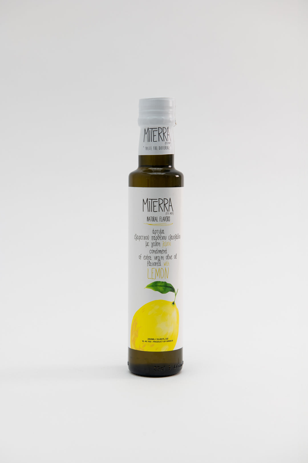 Miterra Extra Natives Olivenöl mit Zitrone 250 ml Glas